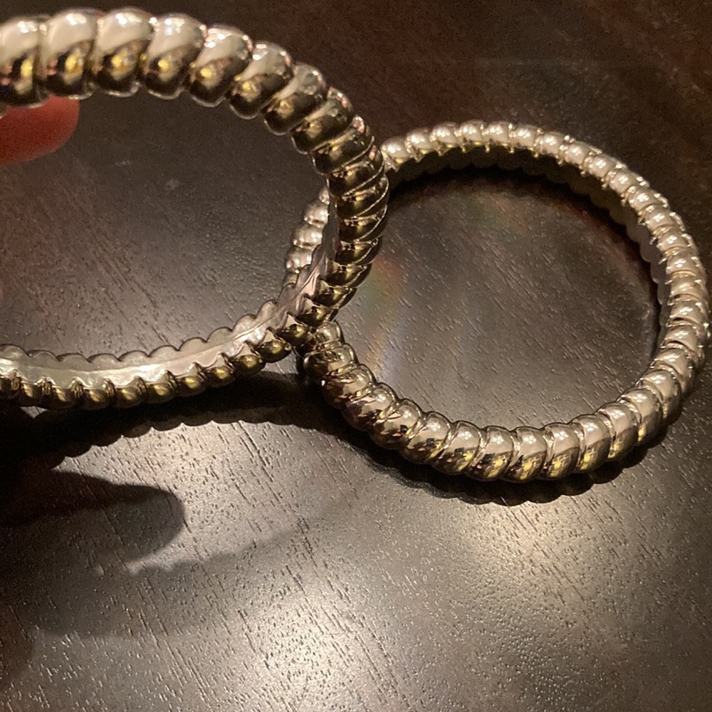 Two Silver Bangles - image 2